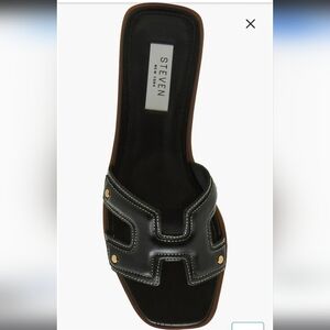 Black Slide Sandals Size 9.5